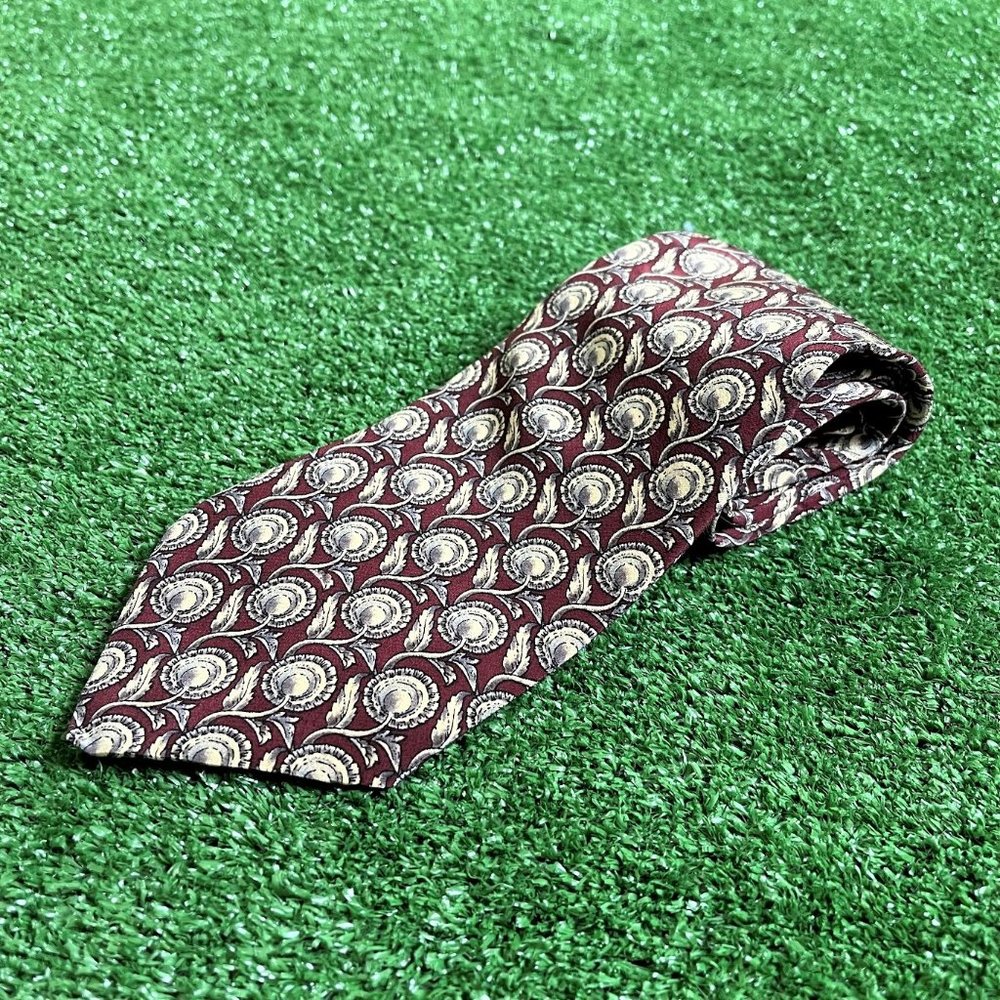 The Metropolitan Museum of Art Roses Flowers Print Silk Art to Wear Y2K Neck Tie
